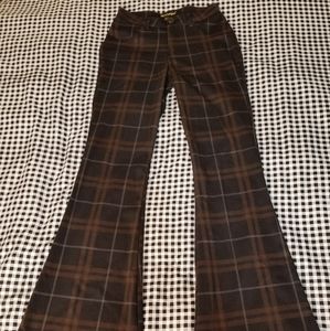 Plaid Flare Pants